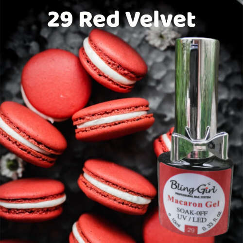 MACARON UV GEL POLISH 10ml - RED VELVET 29