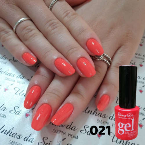 UV Soak Off Gel Color 10ml - BRIGHT TOMATO 021