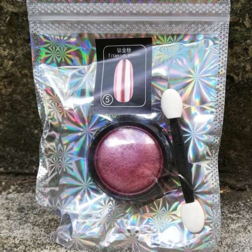 CHROME NAIL POWDER CHAMPAGNE ROSE 5