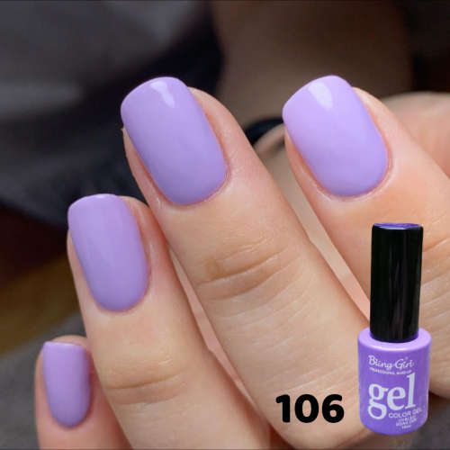 UV Soak Off Gel Color 10ml - PASTEL PURPLE 106