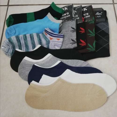MENS SOCKS - 12 PAIRS MIXED (2 PACKS AVAILABLE)