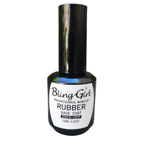 RUBBER BASE COAT 15ml - UV Gel Soak Off (Clear)