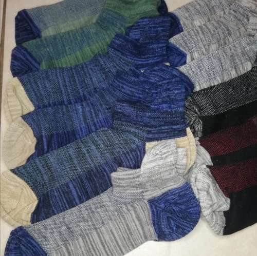 MENS REINFORCED ANKLE SOCKS - 12 PAIRS MOTTEE ZCONIA