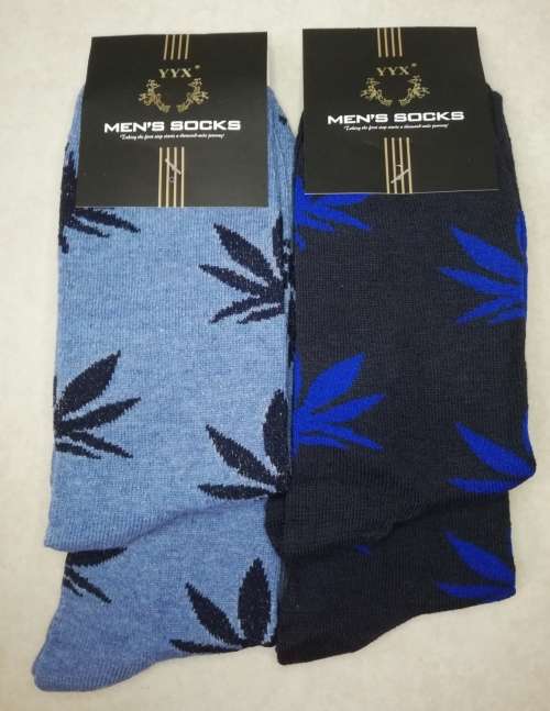MENS MIDCALF SOCKS - 12 PAIRS (WEED) EXCELLENT QUALITY