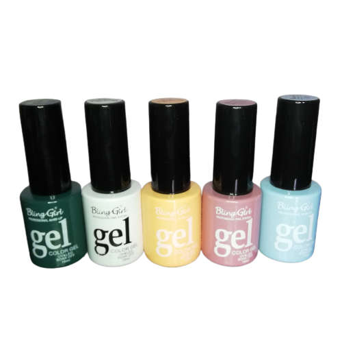 5 x UV GEL POLISH 10ml (YOU CHOOSE THE COLOURS)