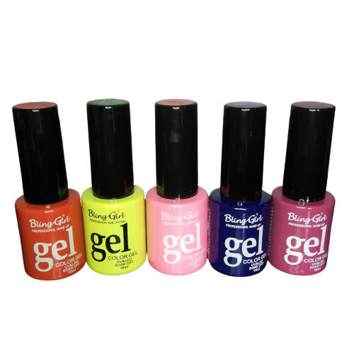 5 x UV GEL POLISH 10ml (YOU CHOOSE THE COLOURS)