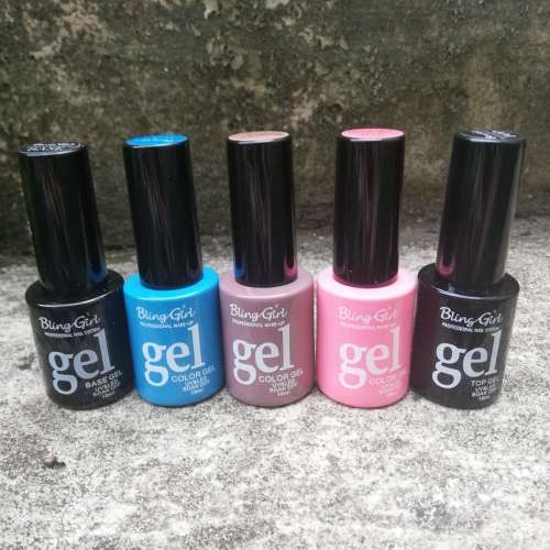 3 x UV GEL COLORS WITH BASE and TOP COAT
