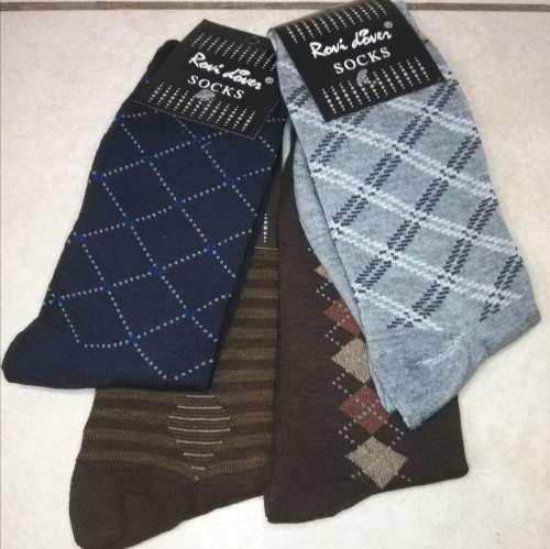 MENS SOCKS - 12 PAIRS (4 MIDCALF . 4 MOTTEE ZCONIA . 4 ANKLE)