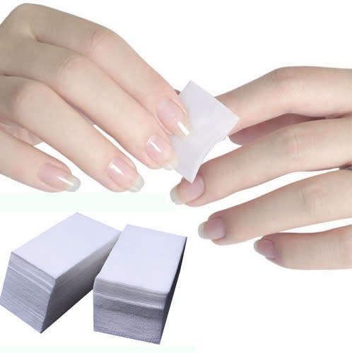100 LINT FREE COTTON NAIL WIPES