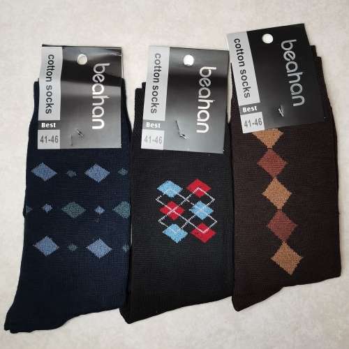MENS DRESS SOCKS - 12 PAIRS