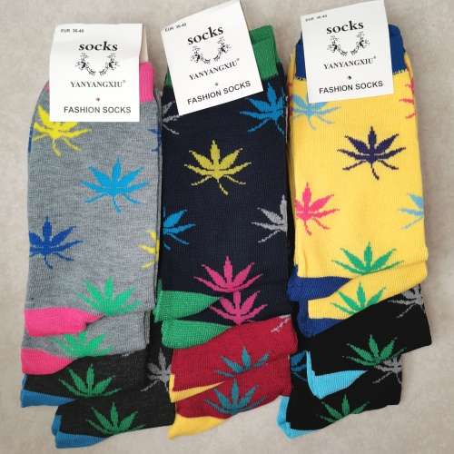 UNISEX MIDCALF SOCKS - 12 PAIRS (ALOE DESIGN SIZE 36-40)
