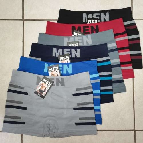 6 PAIRS MENS SEAMLESS TRUNKS (M/L) UNDERWEAR