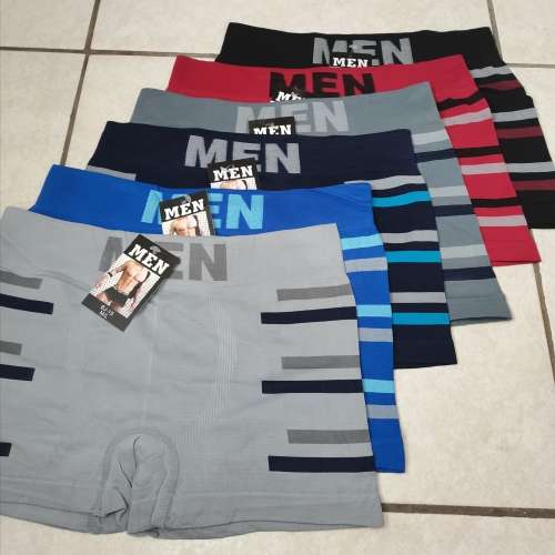 6 PAIRS MENS SEAMLESS TRUNKS (M/L) UNDERWEAR