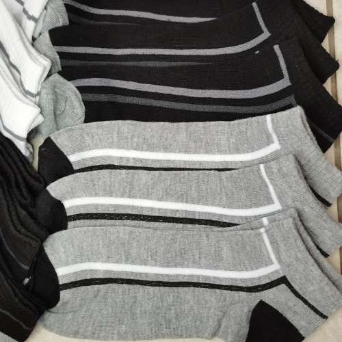 MENS ANKLE SOCKS - 12 PAIRS MIXED