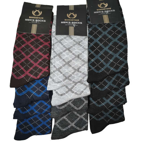 MENS MIDCALF DRESS SOCKS - 12 PAIRS