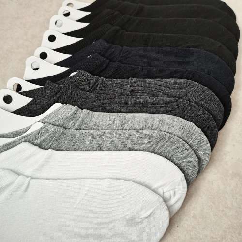 MENS ANKLE SOCKS - 12 PAIRS PLAIN