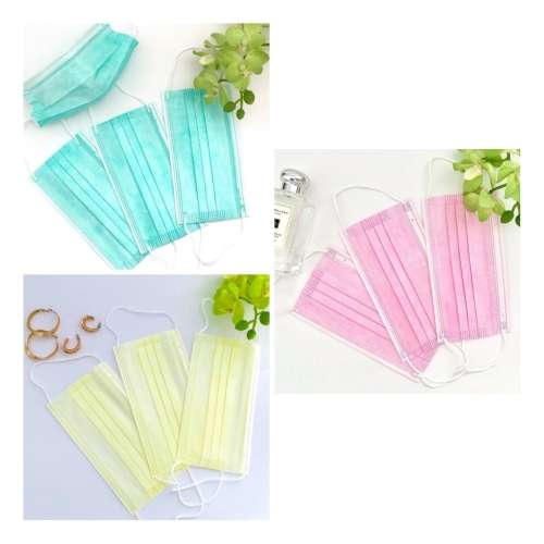10 DISPOSABLE FACEMASKS - BEIGE FACE MASKS
