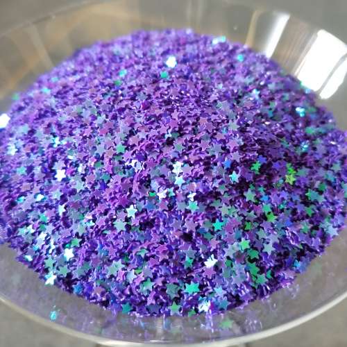 STAR SHAPED NAIL ART 5ml - PURPLE S1