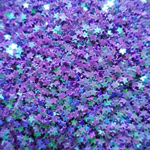STAR SHAPED NAIL ART 5ml - PURPLE S1