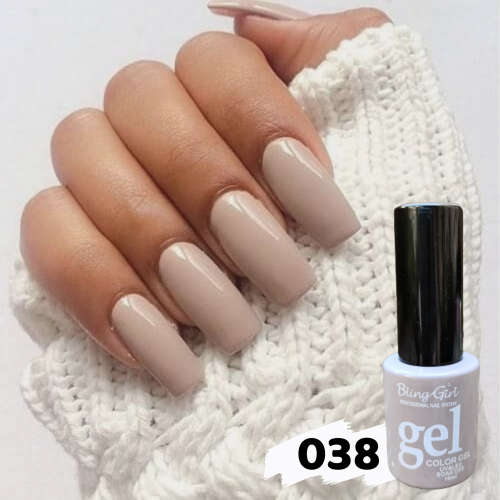 UV Soak Off Gel Color 10ml - NUDE BEIGE 038