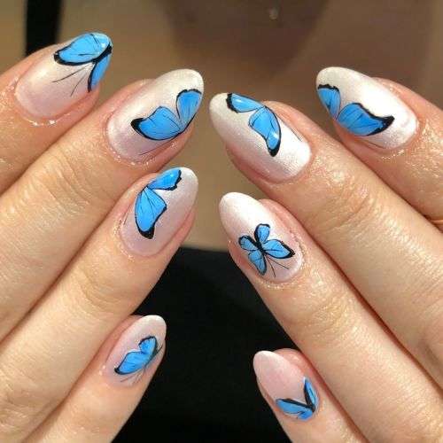 BUTTERFLY PRINT NAIL FOILS (PACK OF 10)