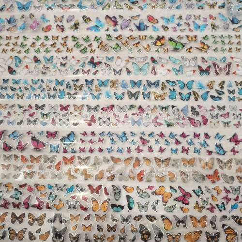BUTTERFLY PRINT NAIL FOILS (PACK OF 10)