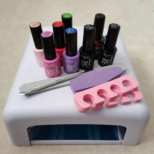 MAXI GEL NAIL KIT - WITH 36W UV LAMP