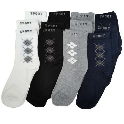 MENS SPORT SOCKS - 12 PAIRS