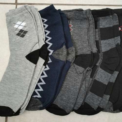 MENS CREW SPORT SOCKS - 12 PAIRS MIXED