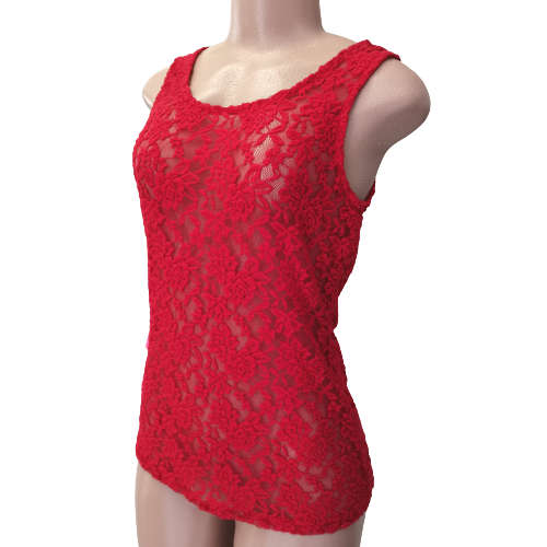 MERIEN HALL RED LACE TOP (10)
