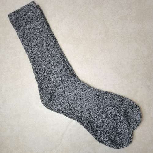 100% COTTON HIKING SOCKS - 1 PAIR CHARCOAL