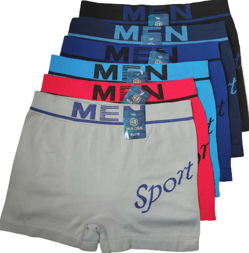 6 PAIRS MENS SEAMLESS TRUNKS UNDERWEAR
