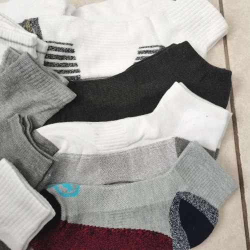 10 PAIRS MENS COTTON CUSHIONED ANKLE SOCKS