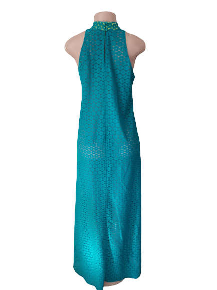 TEAL FLOOR LENGTH LACE DRESS (12/36) AAA+ QUALITY!