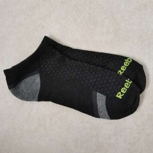 1 PAIR MENS CUSHIONED ANKLE SOCKS - REEBOK