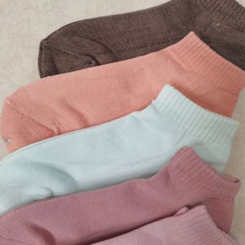 6 PAIRS LADIES COTTON CUSHIONED ANKLE SOCKS