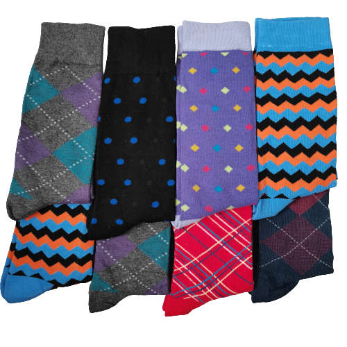 8 PAIRS MENS MIDCALF COTTON SOCKS
