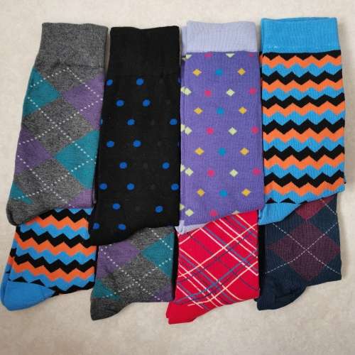 8 PAIRS MENS MIDCALF COTTON SOCKS