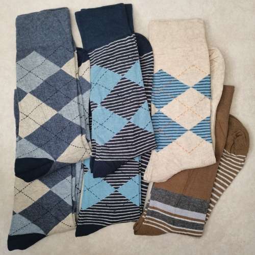 6 PAIRS MENS MIDCALF COTTON SOCKS