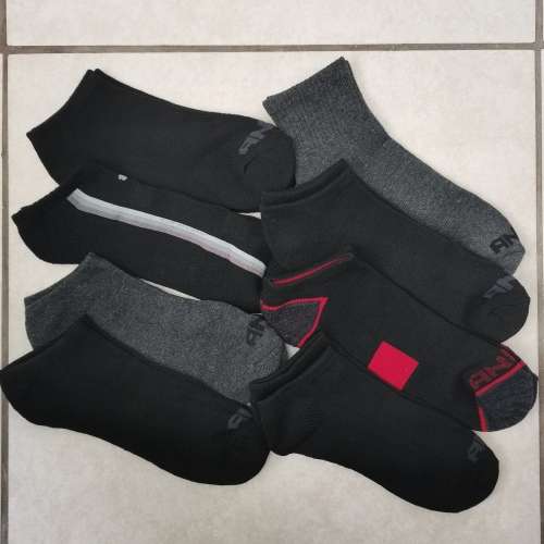 8 PAIRS MENS CUSHIONED ANKLE SOCKS