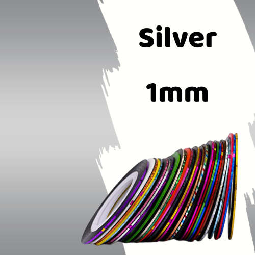 Roll of Nail Striping Tape - SILVER 001