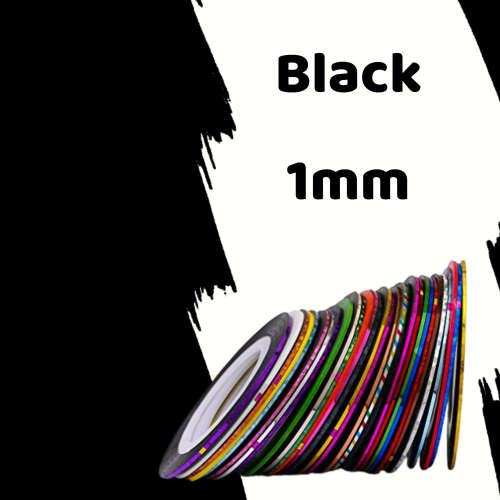Roll of Nail Striping Tape - BLACK 003