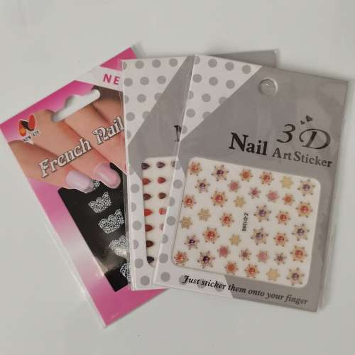 3 PACK NAIL STICKERS  ASSORTED #2