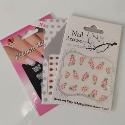 3 PACK NAIL STICKERS  ASSORTED #3
