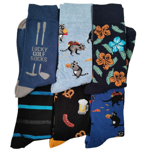 6 PAIRS MENS MIDCALF COTTON SOCKS