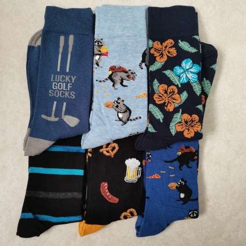 6 PAIRS MENS MIDCALF COTTON SOCKS