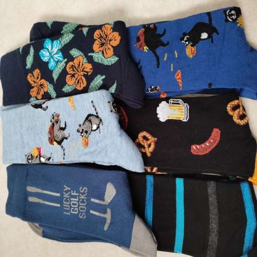 6 PAIRS MENS MIDCALF COTTON SOCKS
