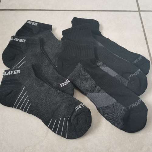6 PAIRS MENS CUSHIONED ANKLE SOCKS - PRO PLAYER