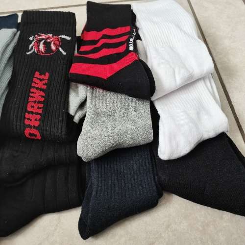 12 PAIRS OF MENS THICK COTTON WORK BOOT SOCKS