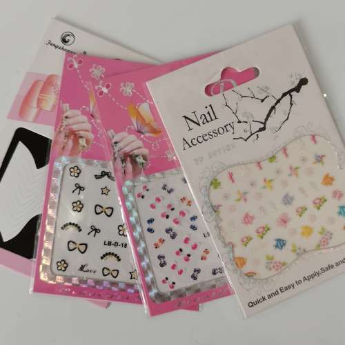4 PACK NAIL STICKERS  ASSORTED #14